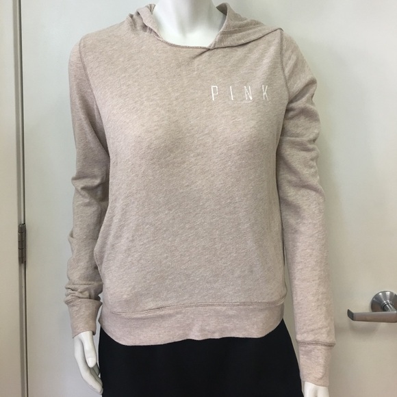 PINK by Victoria’s  SECRET  Tan Sweatshirt SZ xs - Picture 1 of 4